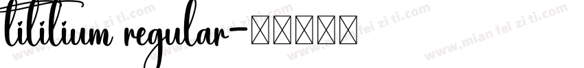 titilium regular字体转换